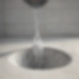 Baking soda and vinegar reaction in a drain