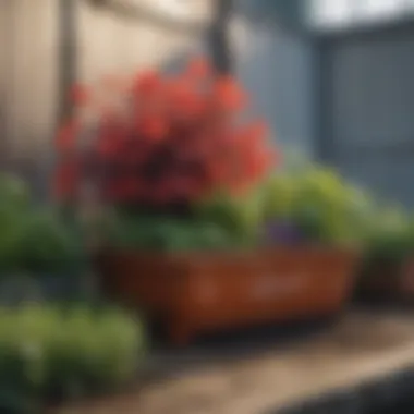 Container Gardening: A Splash of Color Vibrant vegetable garden in small pots