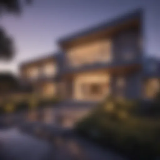 Exterior view of Vineyard House Apartments showcasing modern architecture