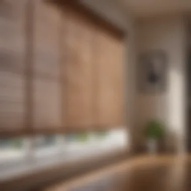 A well-maintained wooden blind in a beautifully designed room