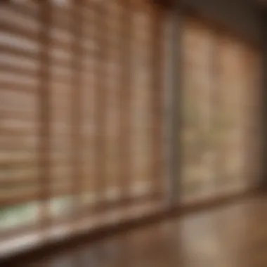 A pristine wooden blind showcasing its texture and finish