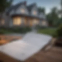 A legal document symbolizing property transfer