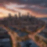 A panoramic view of Seattle's skyline showcasing various neighborhoods.