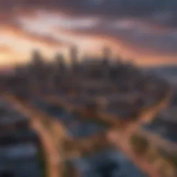 A panoramic view of Seattle's skyline showcasing various neighborhoods.
